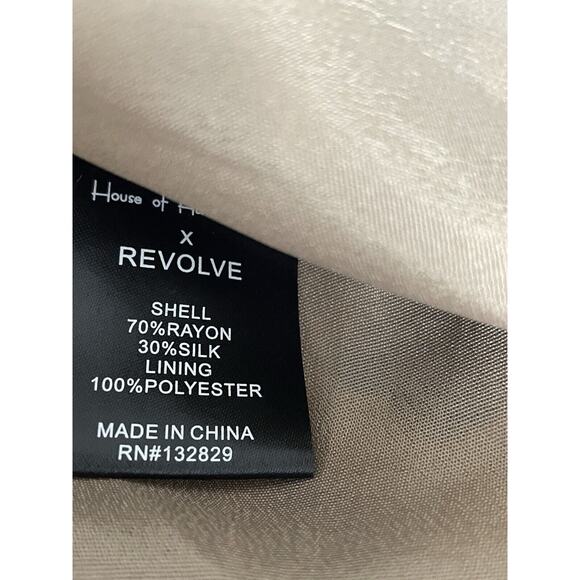 Revolve House of Harlow 1960 Dress Mini Fringe Print Swiss Dot Nanda - Picture 11 of 11